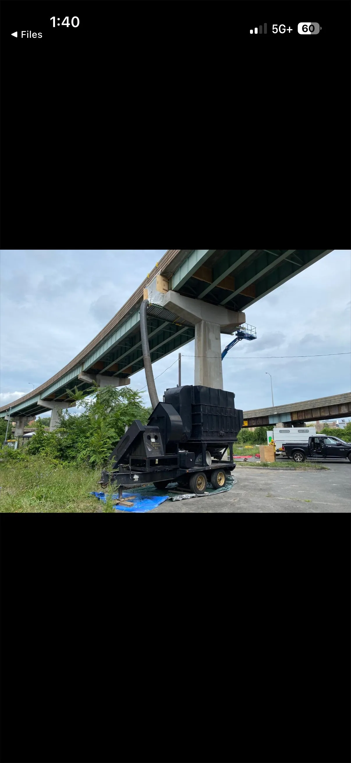 Surface preparation for bridge painting and protective coating application