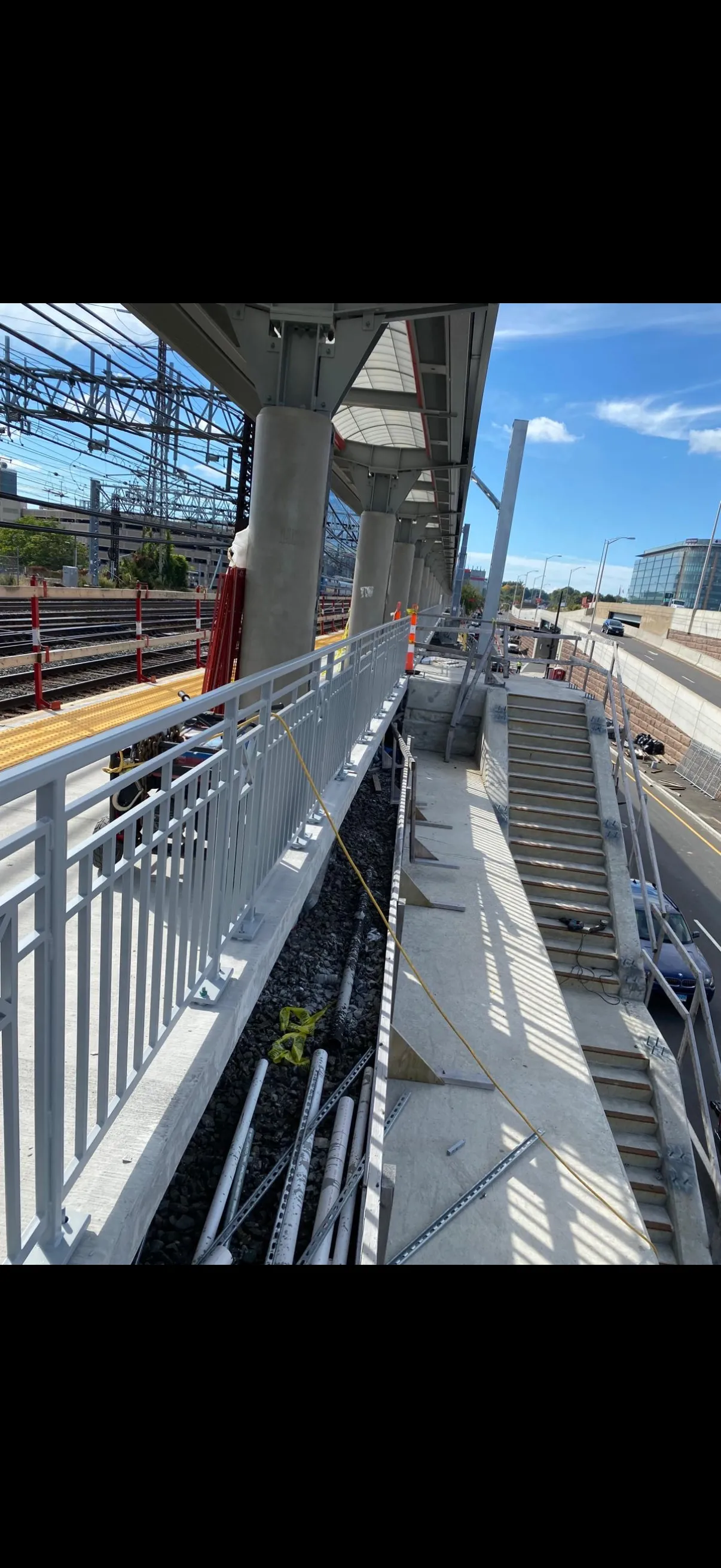 Rail station and infrastructure work