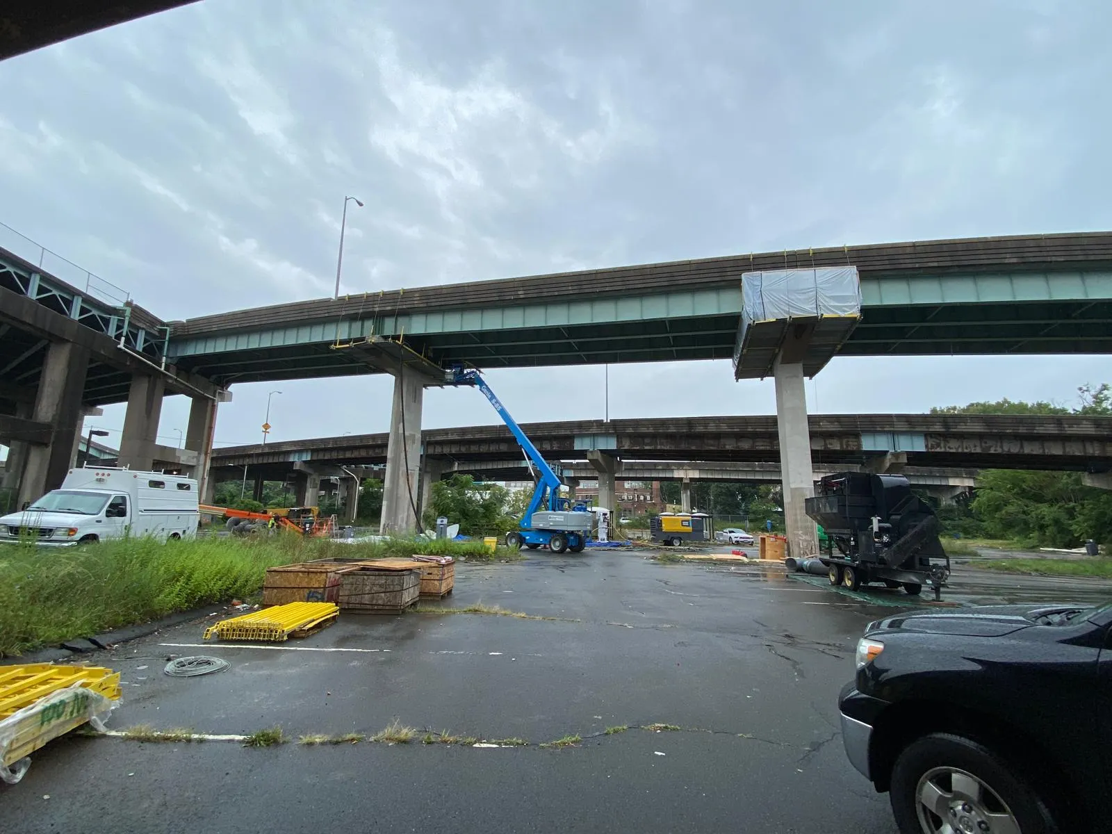 Commercial infrastructure painting project